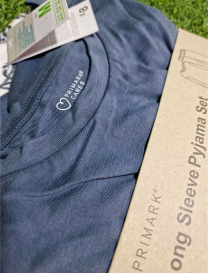 PRIMARK LONG SLEEVE JERSEY PJ SET