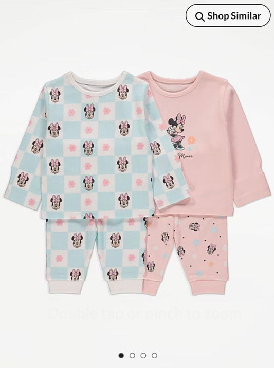 DISNEY MINNIE MOUSE RETRO PJ SET PACK OF 2