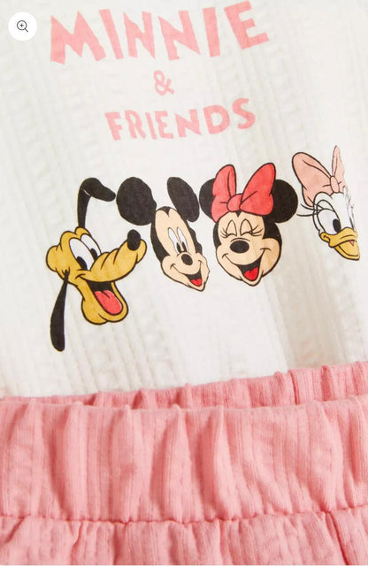 PRIMARK DISNEY MINI & FRIENDS SHORT PJ SET