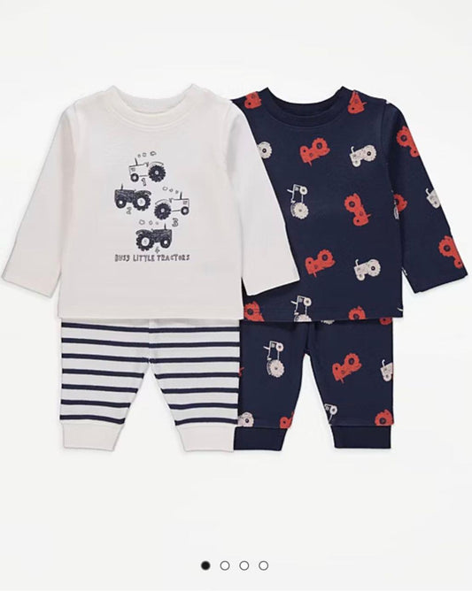 GEORGE TRACTOR LONG SLEEVE PAJ SET PACK OF 2