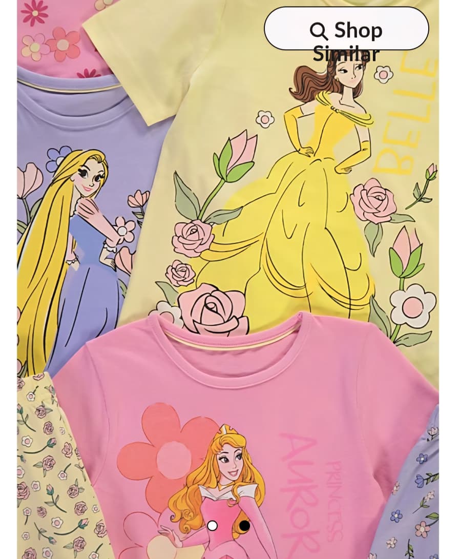 GEORGE DISNEY PRINCESS SHORT SLEEVES COTTON PJ SET PACK OF 3