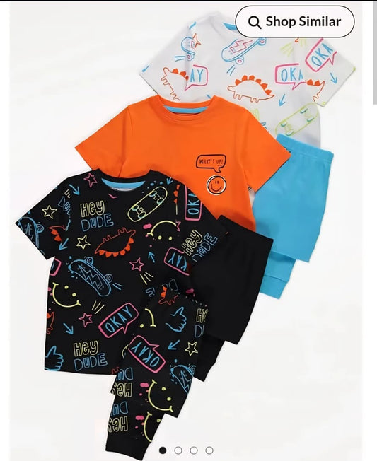GEORGE HALF SLEEVES PJ SET PACK OF 3