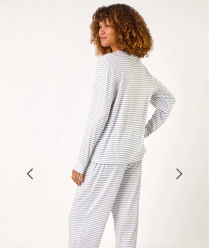 M&S PURE COTTON FLARED PJ SET
