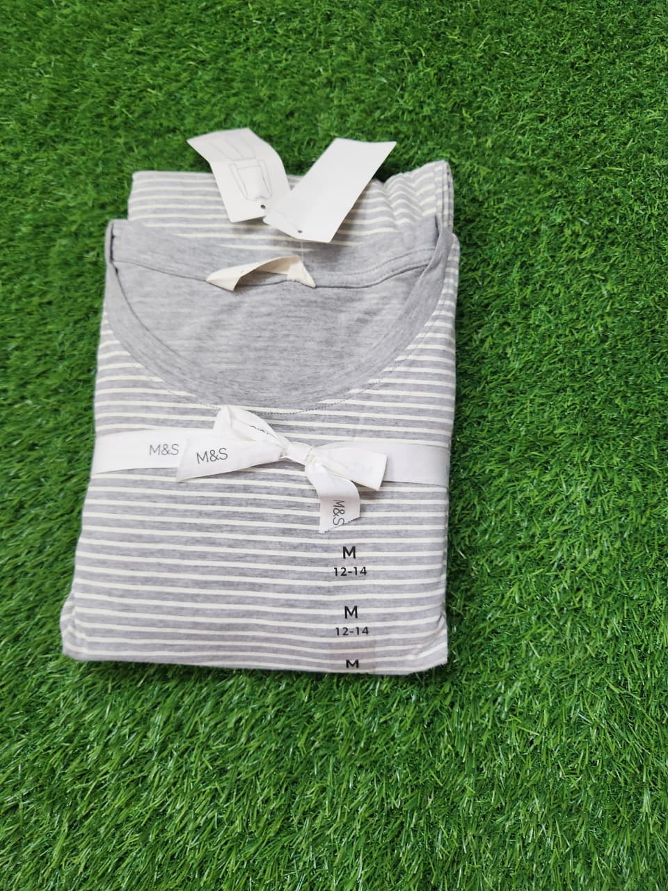 M&S PURE COTTON FLARED PJ SET