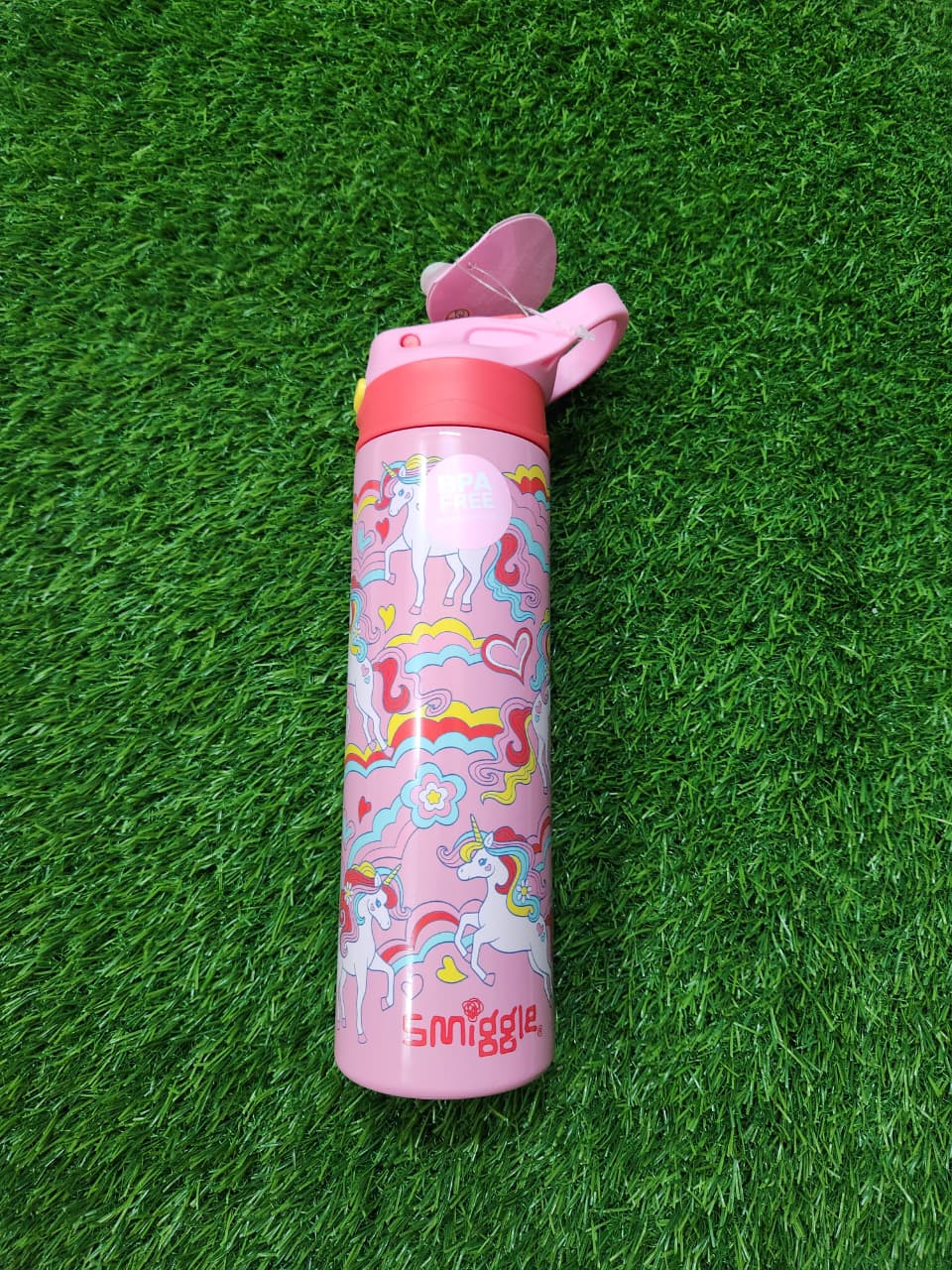 SMIGGLE PINK UNICORN BACKPACK WITH BOTTLE