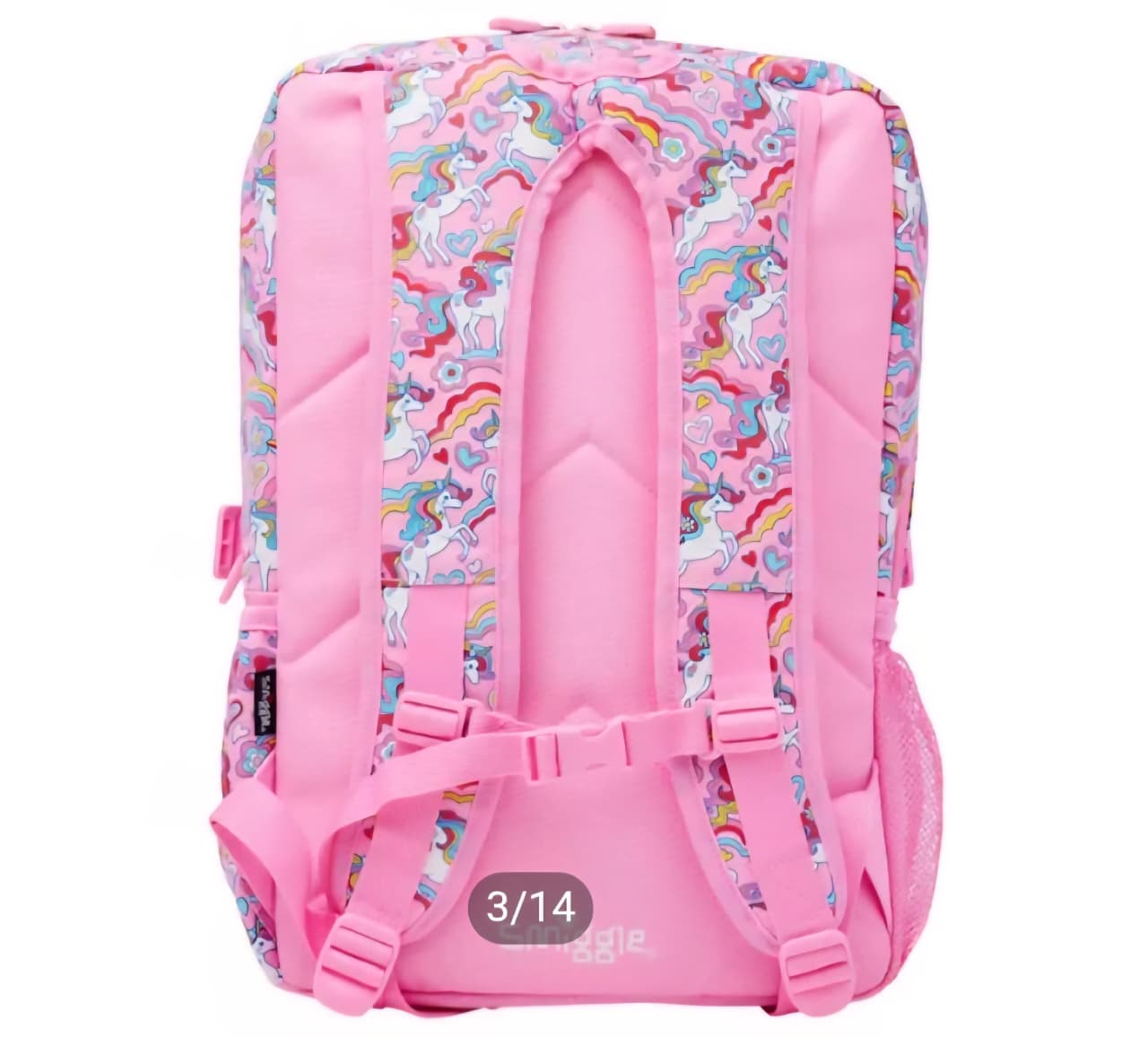 SMIGGLE PINK UNICORN BACKPACK WITH BOTTLE