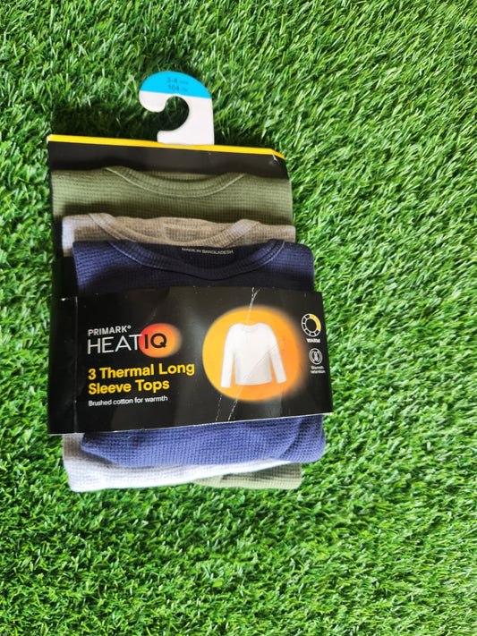 PRIMARK THERMAL LONG SLEEVE TOPS PACK OF 3