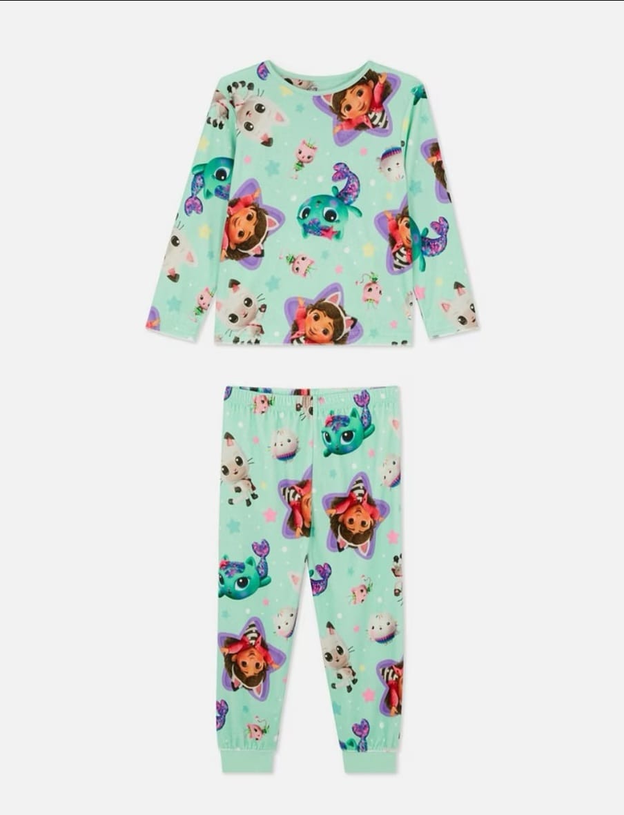 PRIMARK GABBY DOLLHOUSE FLEECE PJ SET