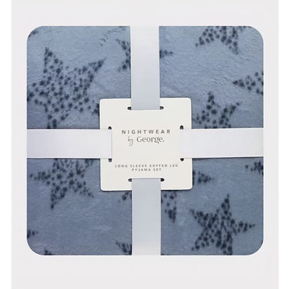 GEORGE SLATE BLUE STAR FLEECE OJ GIFT SET