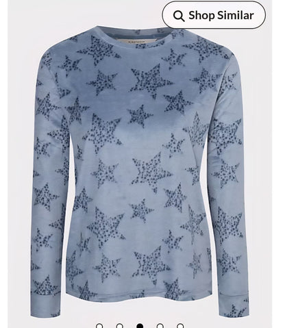 GEORGE SLATE BLUE STAR FLEECE OJ GIFT SET