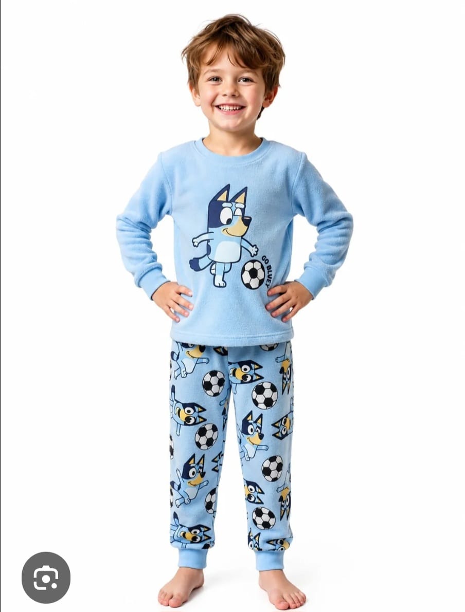 PRIMARK BLUEY PRINTED PLUSH FLEECE PJ SET