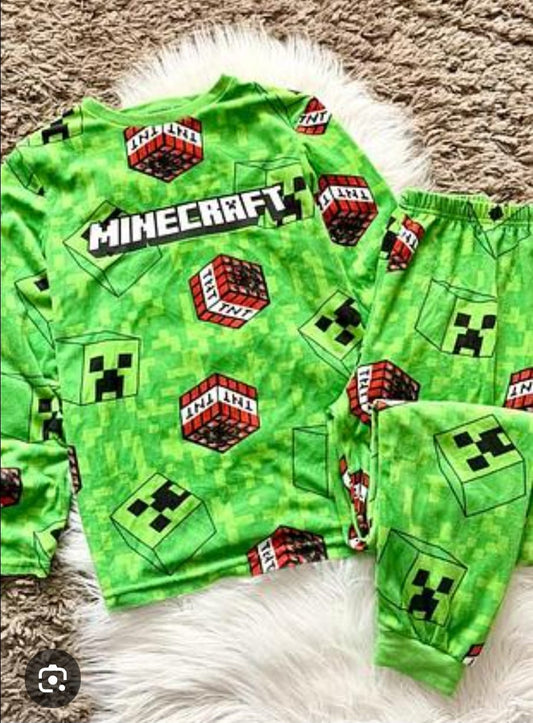 MINECRAFT FLEECE PJ SET