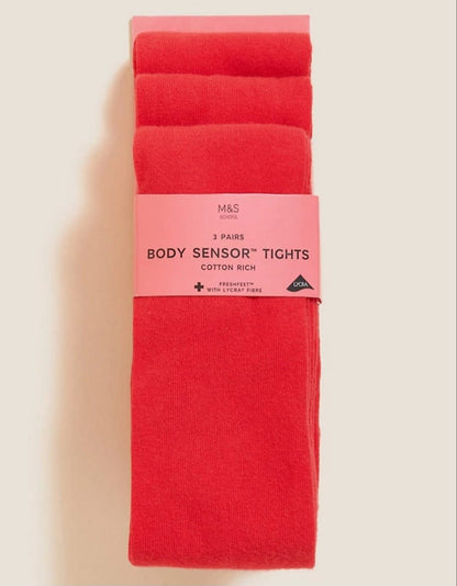 M&S BODY SENSOR TIGHTS PACK OF 3