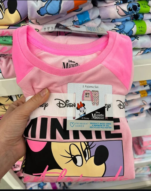 PRIMARK DISNEY MINNIE MOUSE FLEECE PJ SET