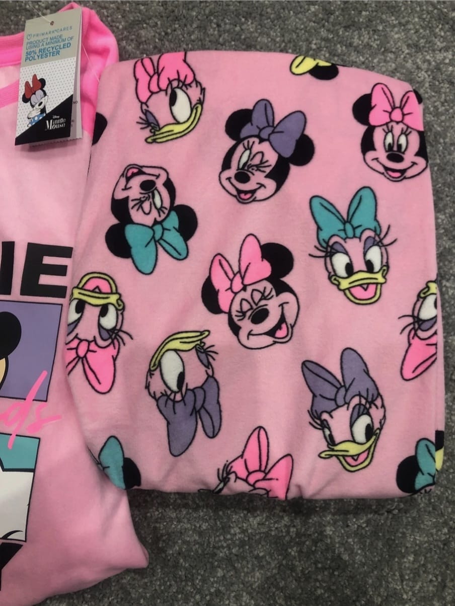 PRIMARK DISNEY MINNIE MOUSE FLEECE PJ SET