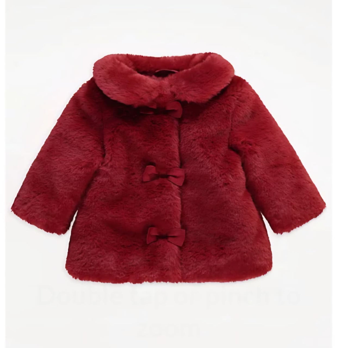 GEORGE FAUX FUR BOW FRONT JACKET