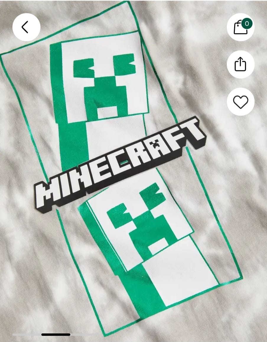 M&S MINECRAFT T-SHIRT