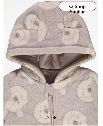 GEORGE DISNEY WINNIE THE POOH HOODED FLEECE ALL IN ONE