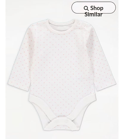 GEORGE PINK CAT DUNGAREES AND HEART LONG SLEEVE BODYSUIT OUTFIT