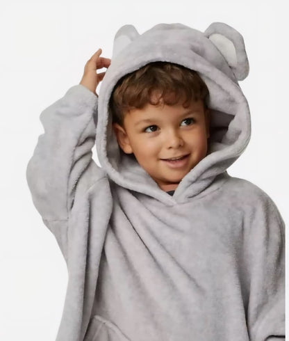 M&S KIDS UNISEX NOVELY KOALA BEAR FOLDABLE SOFT FLEECE HOODIE