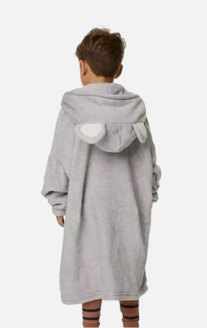 M&S KIDS UNISEX NOVELY KOALA BEAR FOLDABLE SOFT FLEECE HOODIE