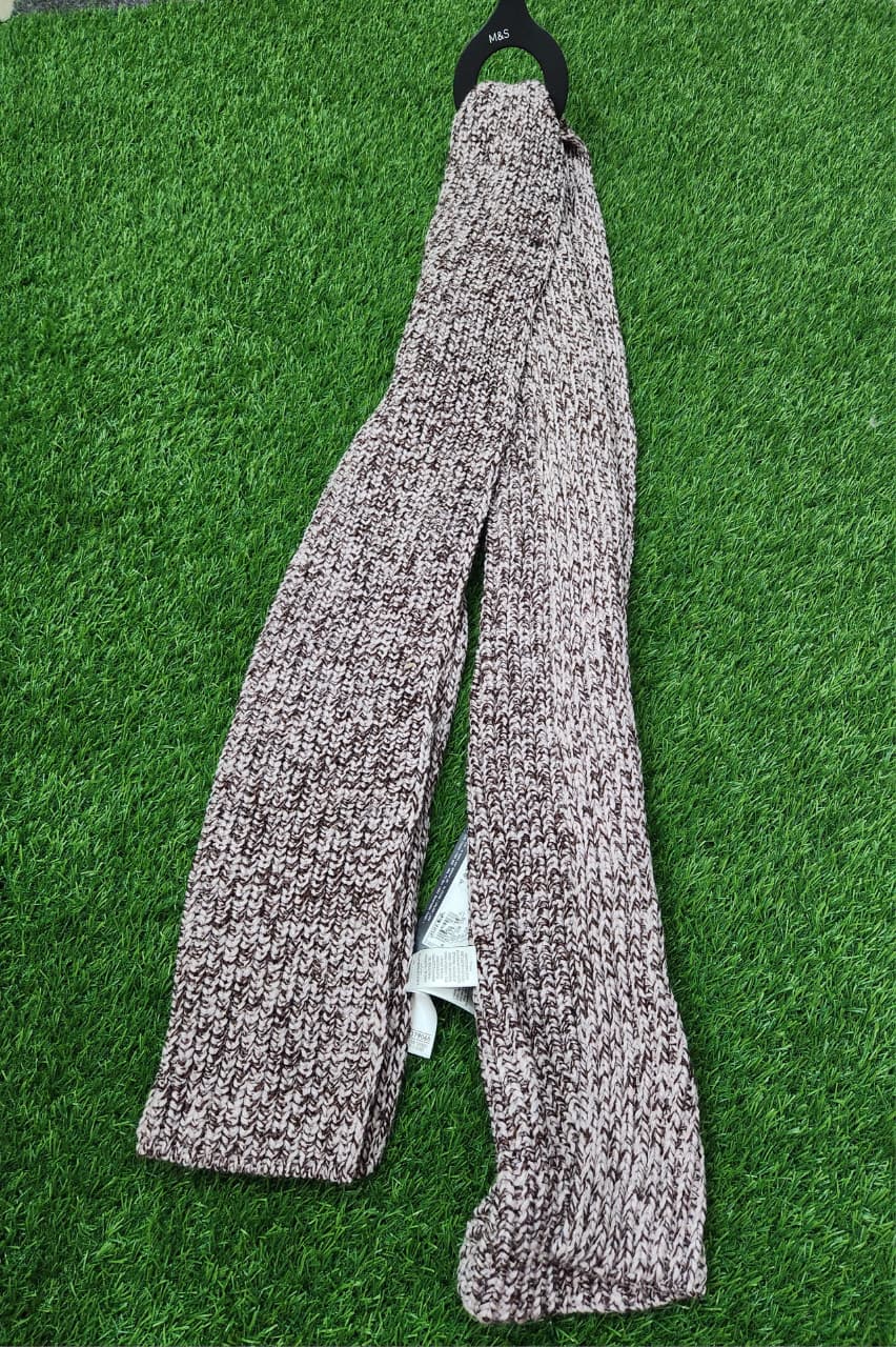 M&S CHUNKY FLECK KNIT SCARF