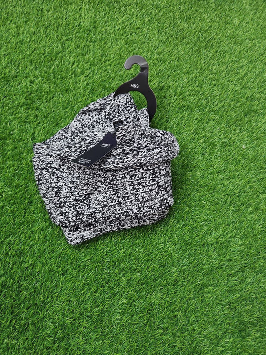 M&S CHUNKY FLECK KNIT SCARF