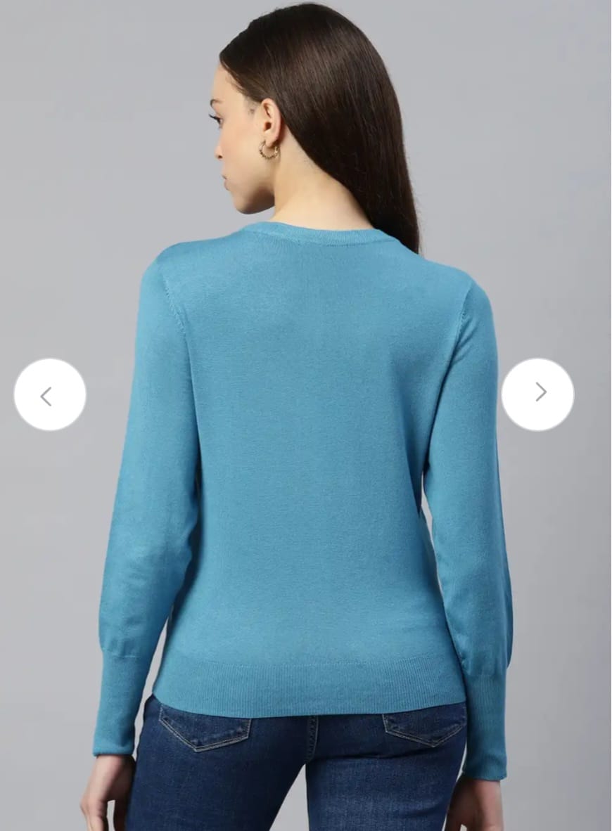 M&S CREW NECK BUTTON FRONT CARDIGAN