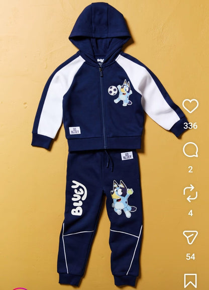 PRIMARK BLUEFY FLEECE HOODIE WITH JOGGER PANT