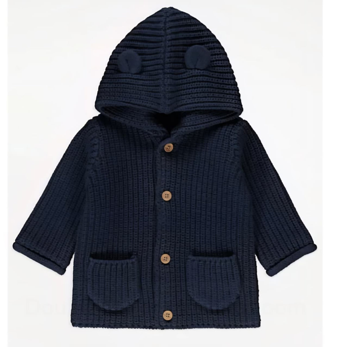 GEORGE NAVY KNITTED BUTTON UP CARDIGEN