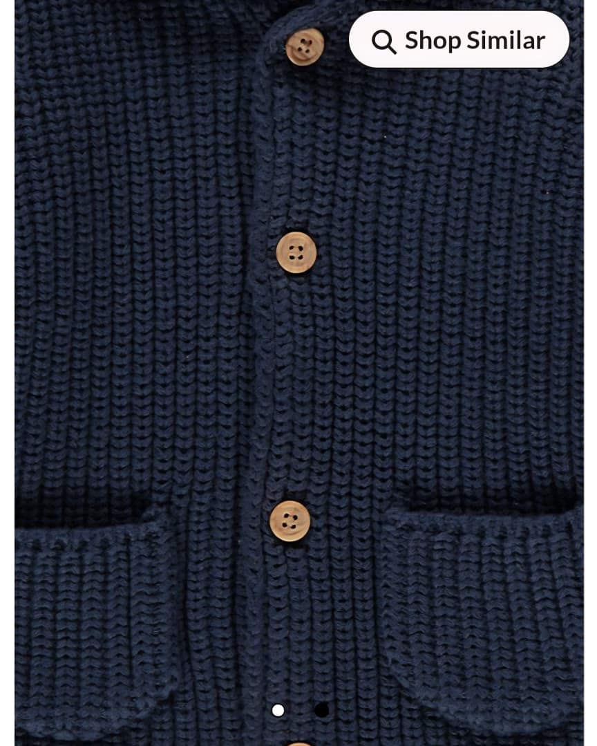 GEORGE NAVY KNITTED BUTTON UP CARDIGEN