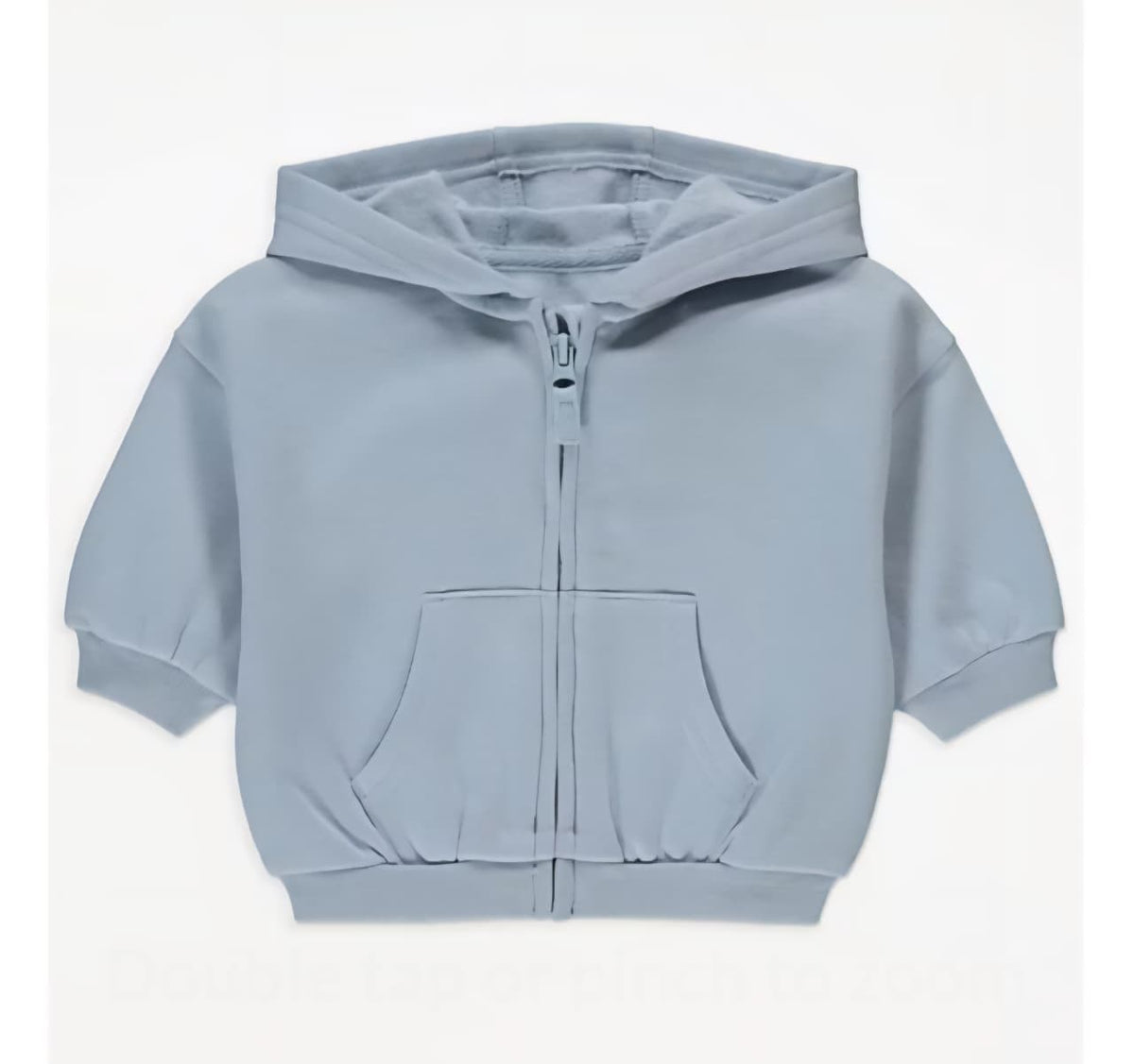 GEORGE PALE BLUE ZIP HOODIE