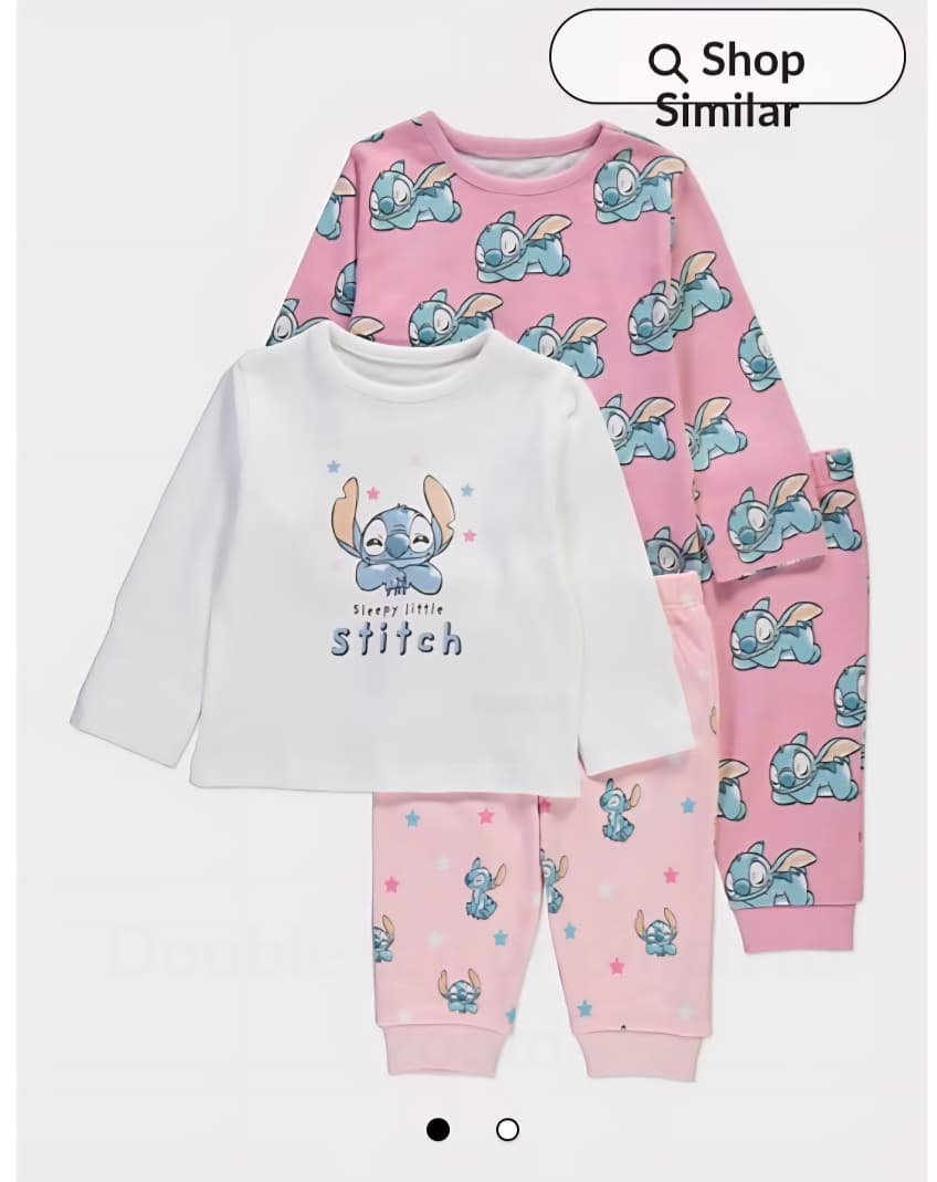 GEORGE DISNEY LILO AND STITCH LONG SLEEVE PJ SET PACK OF 2