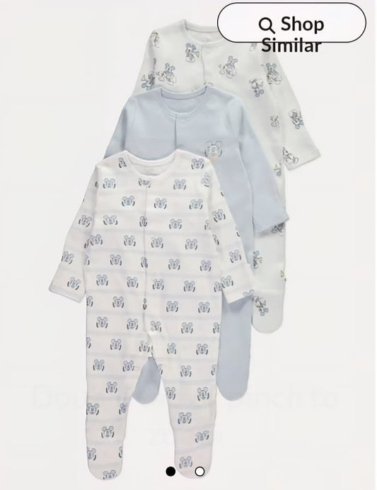GEORGE DISNEY MICKY MOUSE SLEEP SUIT