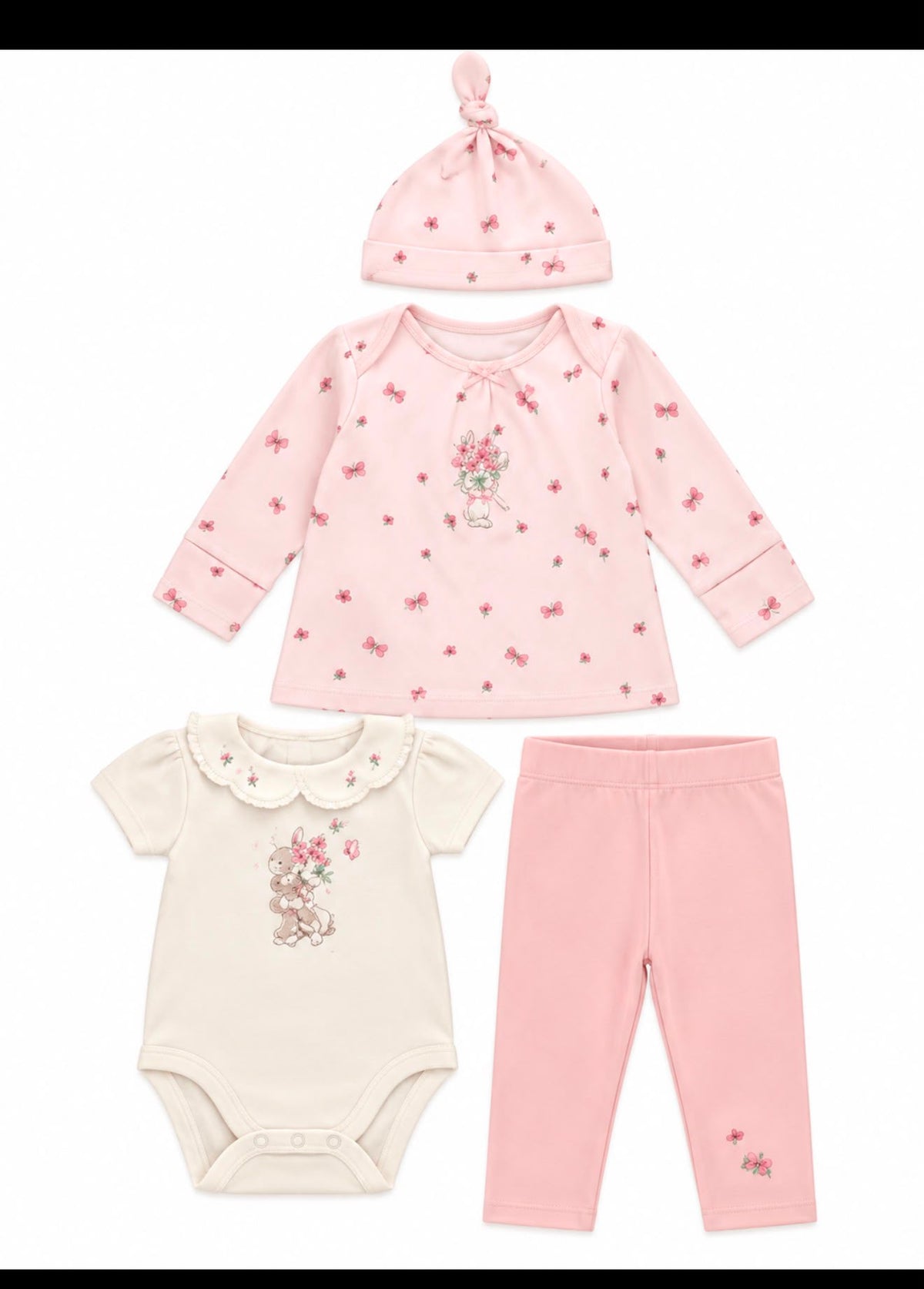 GEORGE DISNEY MINNIE MOUSE 4 PIECE BABY STARTER SET