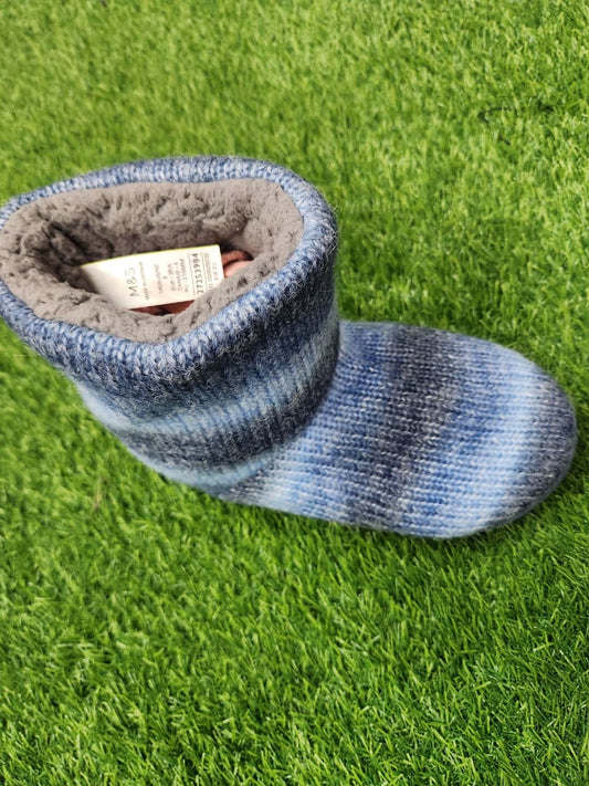 M&S KNITTED SLPIIER BOOTS