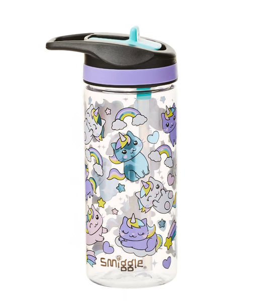 SMIGGLE SKY HI JUNIOR JUNIOR PLASTIC DRINK BOTTLE 440ML