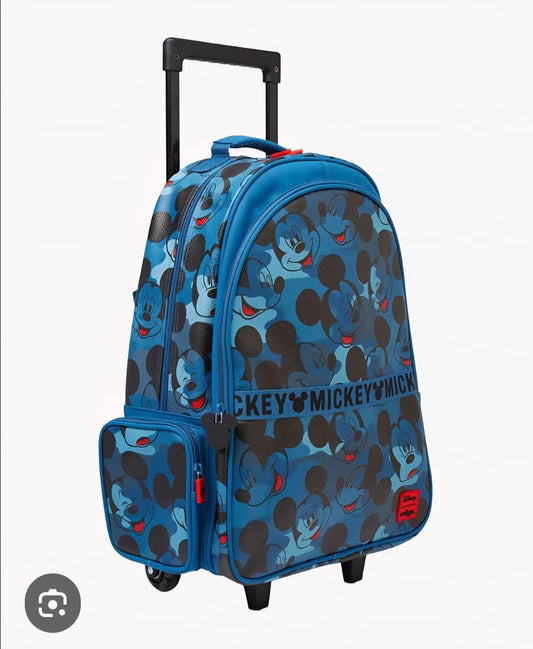 SMIGGLE BLUE MICKY MOUSE TROLLEY BACKPACK