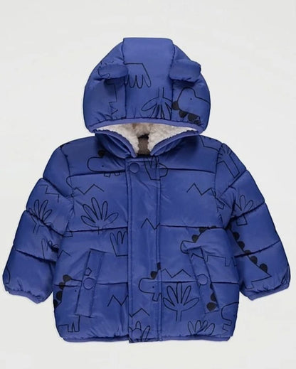 GEORGE BABY FLEECE LINED PADDED HOODED JACEKT