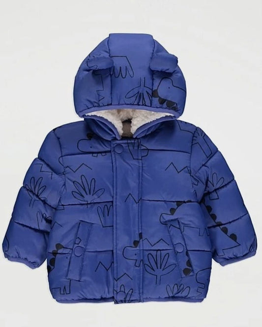 GEORGE BABY FLEECE LINED PADDED HOODED JACEKT