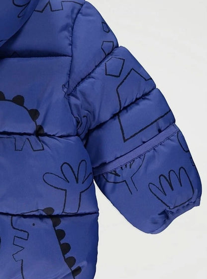 GEORGE BABY FLEECE LINED PADDED HOODED JACEKT