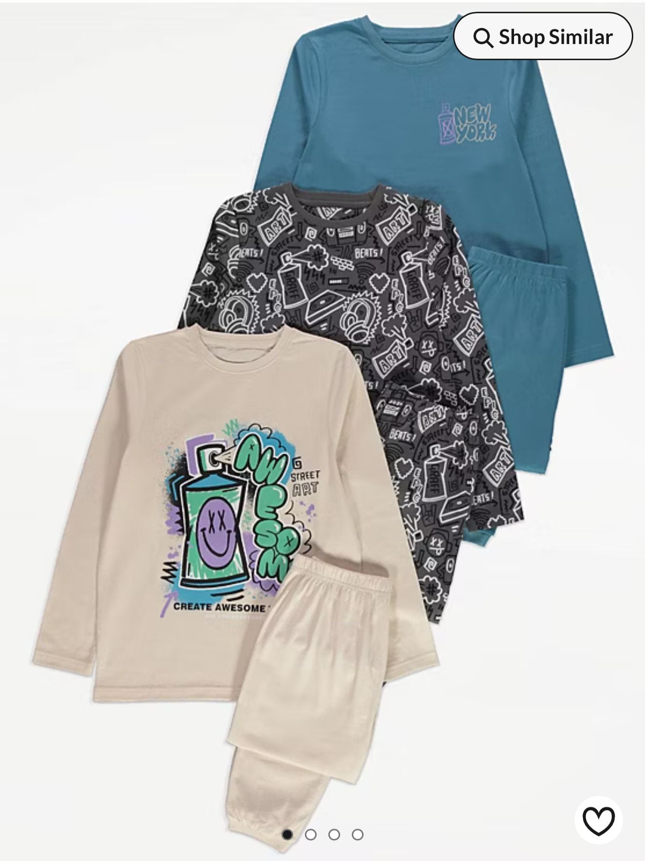 GEORGE COTTON PJ SET PACK OF 3