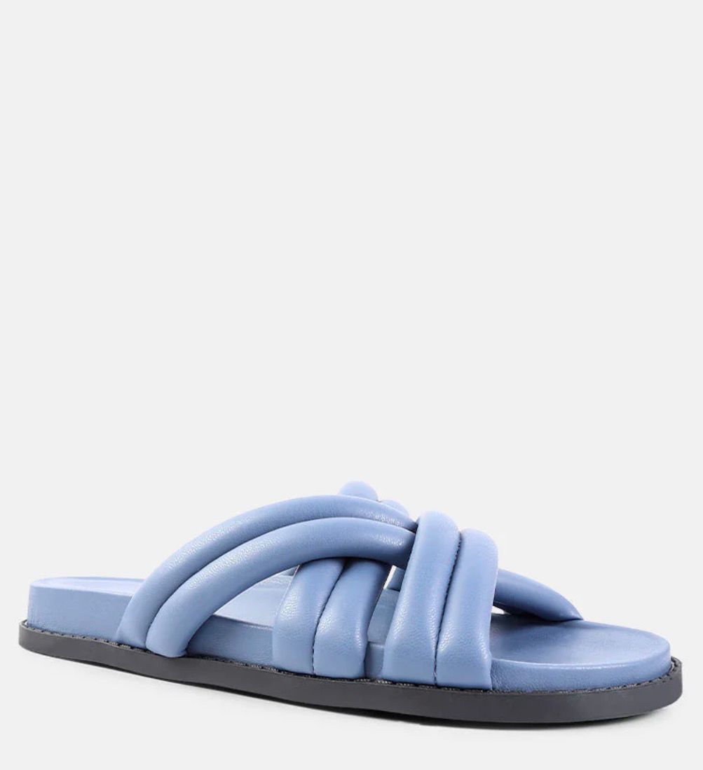 PRIMARK BLUE SLIDES