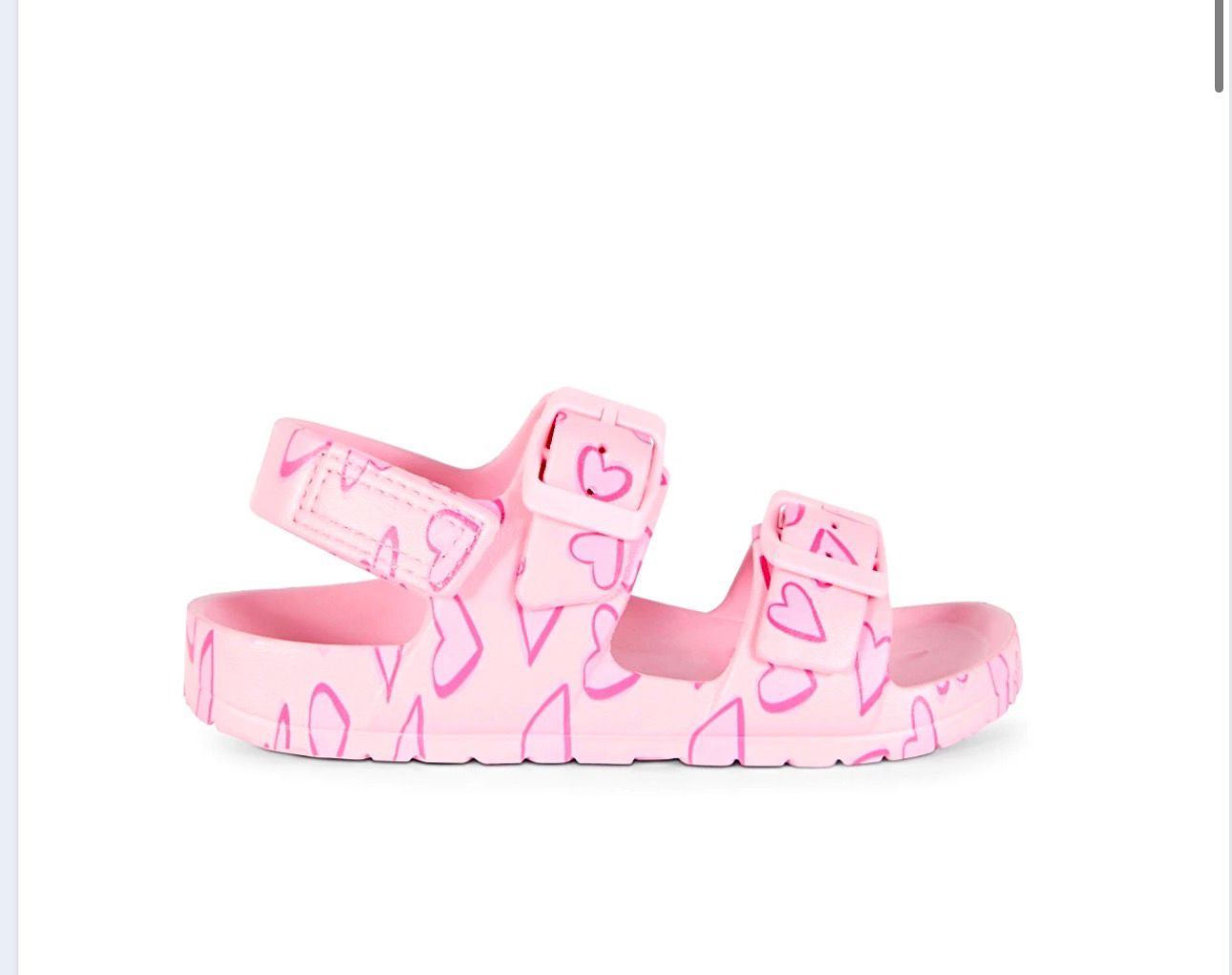PRIMARK PINK HEART PATTERN SANDAL