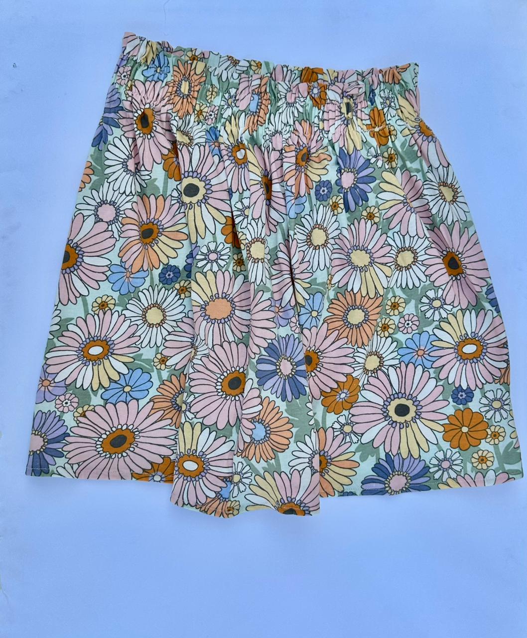 H&M  FLORAL SKIRT & SHIRT