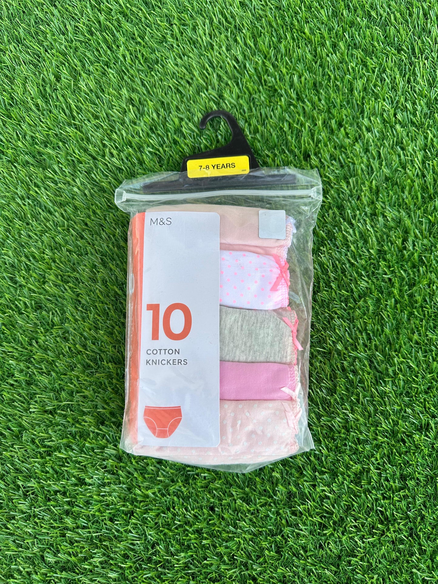 M&S COTTON WITH STRETCH KNICKERS PACK OF 10