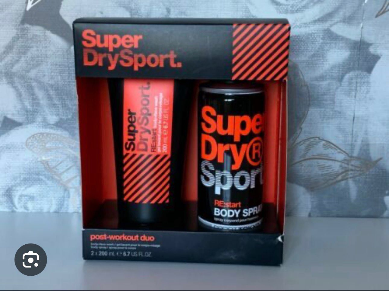 SUPER DRY SPORT BODY SPRAY AND FACE BODYWASH GEL
