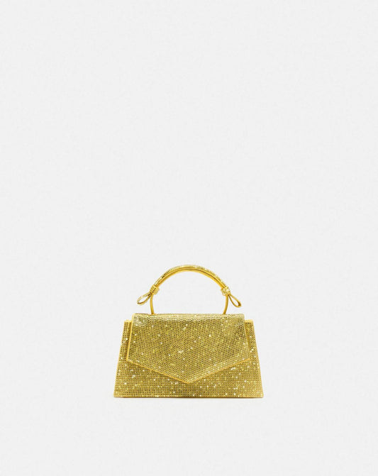 ZARA SHIMMERY RHINESTONE MINI CITY BAG