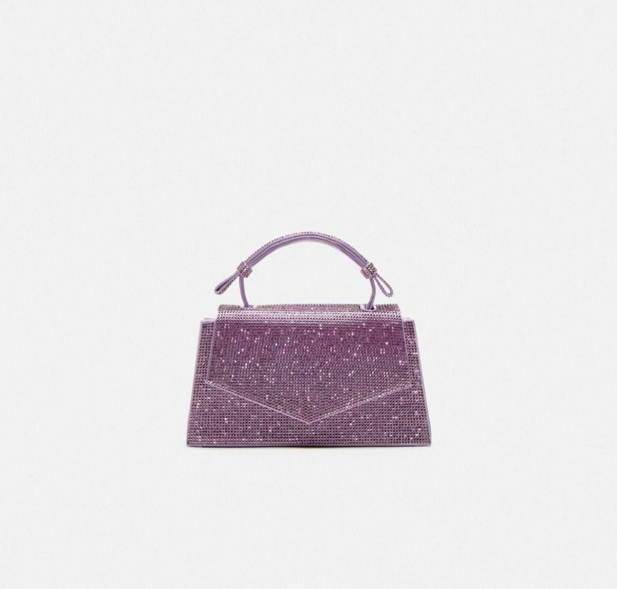 ZARA SHIMMERY RHINESTONE MINI CITY BAG