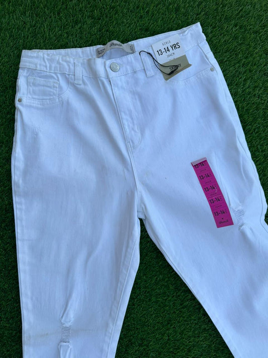 GIRLS WHITE JEANS